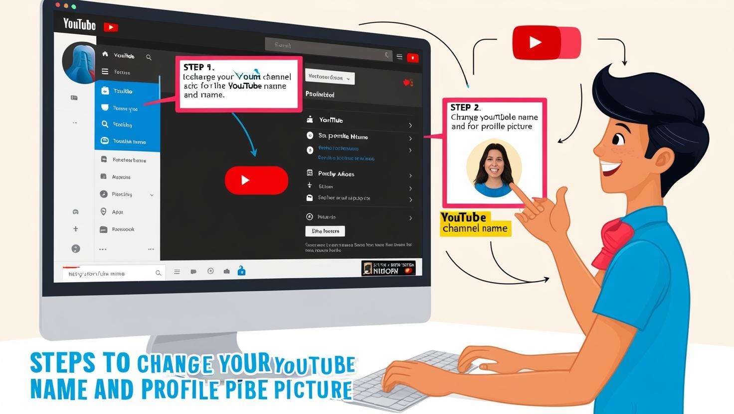 How to Change your YouTube channel name & profile picture