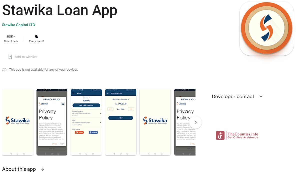 Stawika Loan App Download, Apply for loan, and Contacts