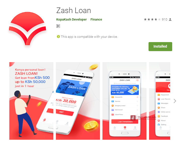 Zash Loan App, Download and Loan Application