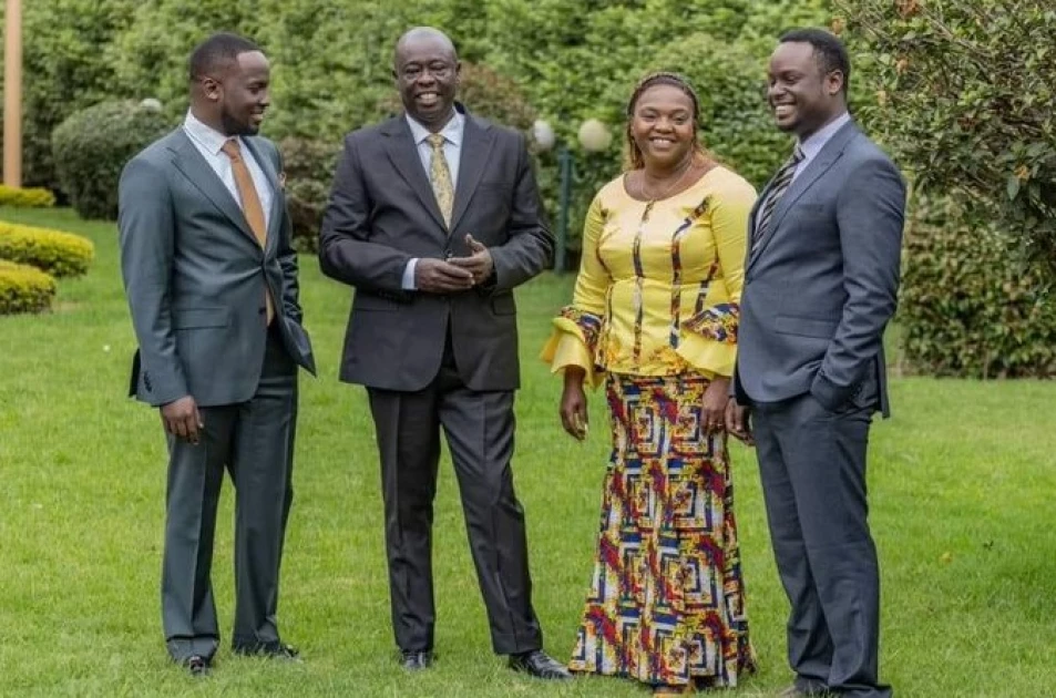 Rigathi Gachagua and his sons Keith Rigathi and Kevin Gachagua